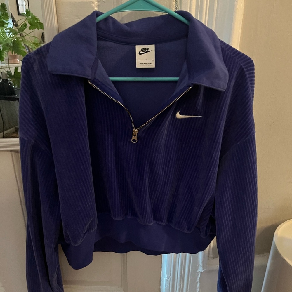 Nike purple corduroy sweatshirt